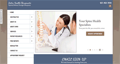 Desktop Screenshot of betterhealthchiropractic.net