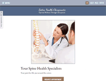 Tablet Screenshot of betterhealthchiropractic.net